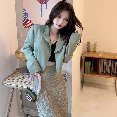 China 2021 Autumn New Arrival Women Fashion QUICK DRY spring sleeve casual blazers wholesale ladies long jackets shorts for sale