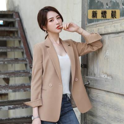 China Anti-Wrinkle and Sleeve Wholesale Women's Clothing Wholesale Stock Amazon Spring Casual Long Women's Blazer Ladies Suit Office Hot Selling Office Blazer for sale