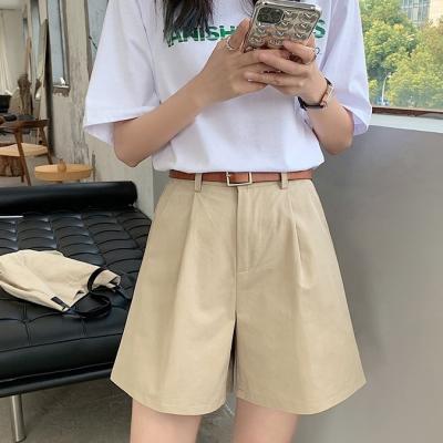 China Wholesale New Arrival Anti-wrinkle 2022 4XL Mid Waist Women's Casual Shorts Wide Leg Burmuda Shorts Ladies Denim Summer Shorts for sale