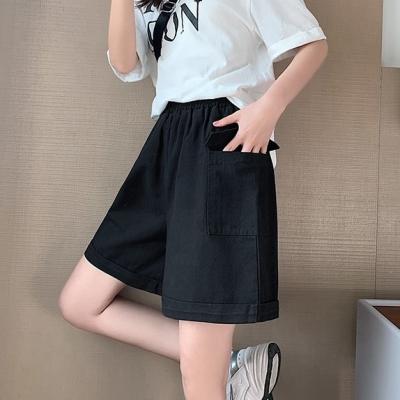 China Wholesale Anti-wrinkle Plus Size Women's Cargo Shorts Women Black Denim Shorts Girl's Cargo Casual Shorts for sale