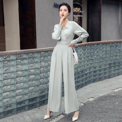 China 2021 New Design Wholesale Women's Spring Autumn Playsuit Women's Casual Solid Color Pant Overalls QUICK DRY for sale