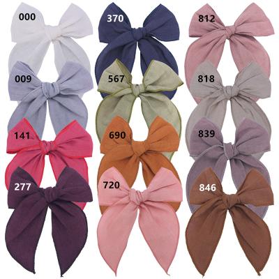 China 5 Inch Hair Clips Toddler Babies Women Fashion Hemmed Fable Bow Bow Hair Web Clips Big Tails Bow Hair Accessories Hair Clips for sale