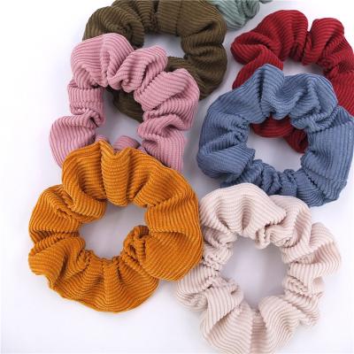 China Soft Corduroy Velvet Scrunchies For Women Girls Ponytail Holder Hair Flips Elastic Bands Beauty Scrunchy Accessories for sale