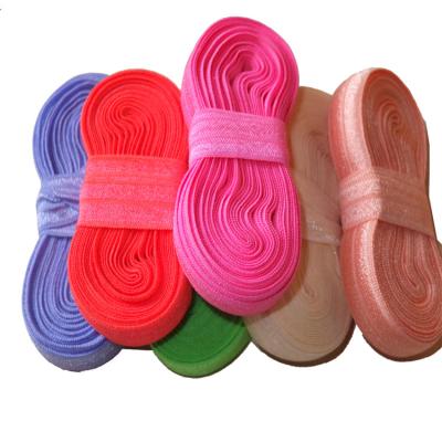 China 5 Yards/Pack Elastic Bands Elastic Sewing Fold Over Ribbon ENEMY DIY Garment Accessories Hair Bow Headband Rubber Band Elastic Supply for sale