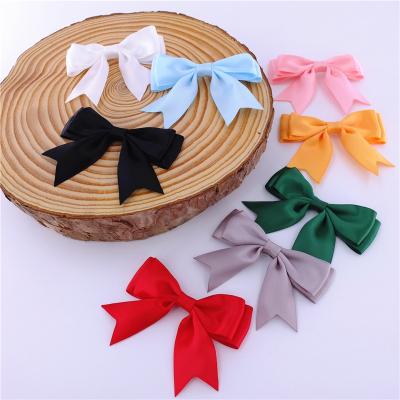 China Polyester Satin Ribbon Bow Gift Perfume Wrapping Wedding Gifts Shapes Accessories Decorative Bows 200 Colors Available for sale