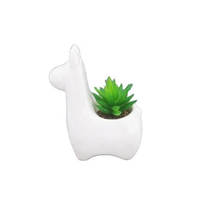 China China Eco-friendly Wholesale Ceramic Small Llama Pot, Llama Planter, Succulent Plant With Pots for sale