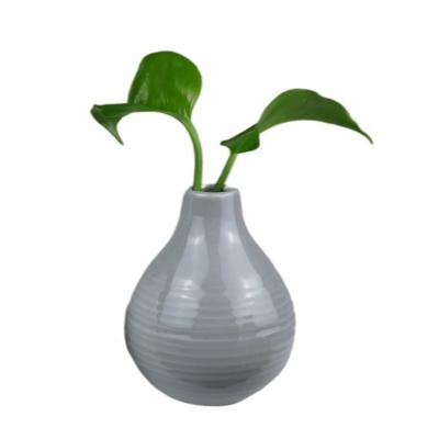 China Nordic Ceramic White Flower Pot Handwork Flower Vase Wedding Gift Home Table Decoration Europe Vases for sale