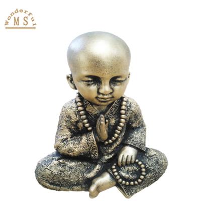 China China Religious Miniature Garden Decor Cement Buddha Statue Home Figurine Arts And Craft for sale