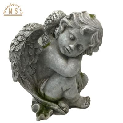 China White Angels Figurine, Resin China Chinese Manufacturer Polistone Love Angel for Wedding Gift Decoration, Cupid Angel Souvenir for sale