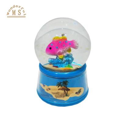 China Hot Selling Europe Sea World Snow Globe, Custom Resin Snow Globe for sale