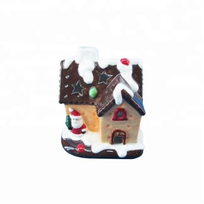 China Ceramic Type Christmas Ceramic Houses, Christmas Decorative Ceramic House, Custom Christmas Village Gingerbread Cookie Houses for sale