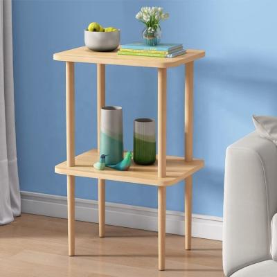 China Eco-Freindly Solid Wood End Side Bedside Table for Living Room Bedroom Office for sale