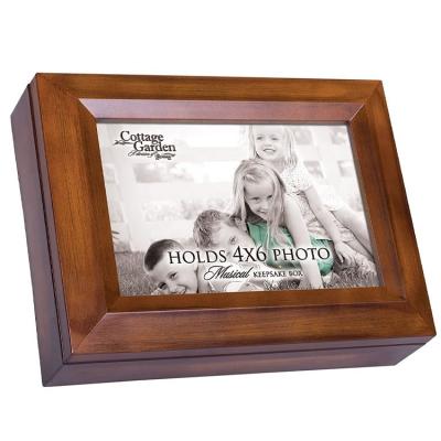 China Modern Photo Frame Woodgrain Music Box Plays You Are My Sunshine for sale