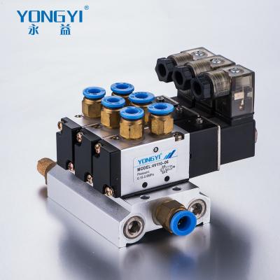 China General 4V, 4A Series Solenoid Valve Manifold Manifold Base 200M2F for sale