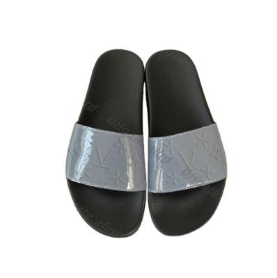 China Lit Men Women Slide Sandals Designer Shoes Slide Summer Fashion Slipper Thick Slippery Flat Wide Flip Flops Sandals for sale