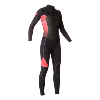 China Surfing Woman Women High Level Customization Full Chest Zipper Neoprene 3mm Wetsuit for sale