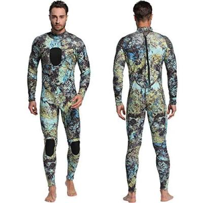 China MAN 5mm Neoprene Scuba Diving Wetsuit Camouflage Spearfishing Mens Wetsuits Surfing for sale