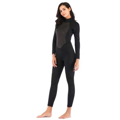 China 3mm Neoprene Suit Full Back Surfing One Piece Womens Neoprene Suit Long Sleeve Zipper Wetsuit for sale