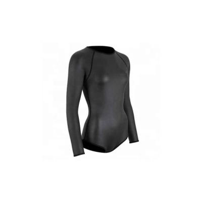 China OEM ODM Smooth Neoprene Long Sleeve Womens 2mm Legless Skin Wetsuit for sale