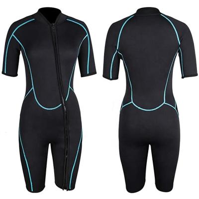 China Woman China Supplier Water Sport Classic Wetsuit Neoprene Wetsuit Short Sleeve Diving Wetsuit for sale