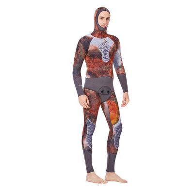 China MEN Customed 3mm Neoprene Spearfishing Scuba Diving Mens Long Sleeve 2pcs Wetsuit for sale