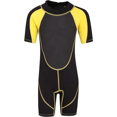 China Kid Kids Short 3/2mm Sleeve Neoprene Scuba Diving Customed Surfing Snorkeling Wetsuit for sale