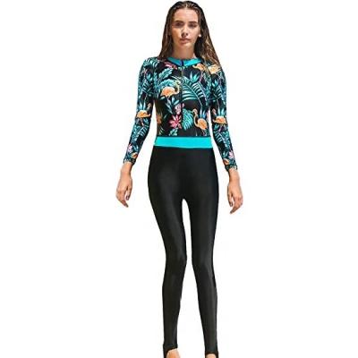 China Popular fashion one piece suit unti girl long sleeve spandex fabric full sleeve UV sun protection wetsuit for sale