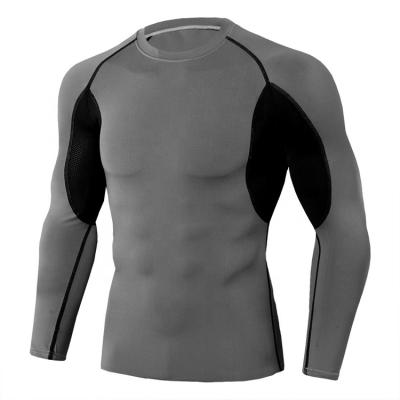 China Muttahida Majlis-e-Amal customization men's sports bjj suit compression long sleeve rash guard high quality spandex fabric for sale