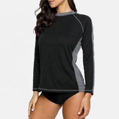 China Long Sleeve Womens UPF Unti-UV 50+ Fashion Beach Surfing High Quality Suit Rash Guard for sale