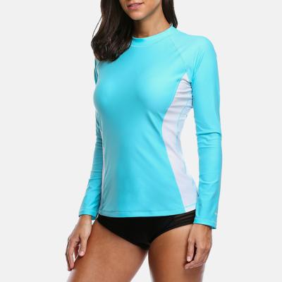 China Long Sleeve Women Gym Body Training Suit Upf+ Customization Long Sleeve Surfing Rash Guard for sale