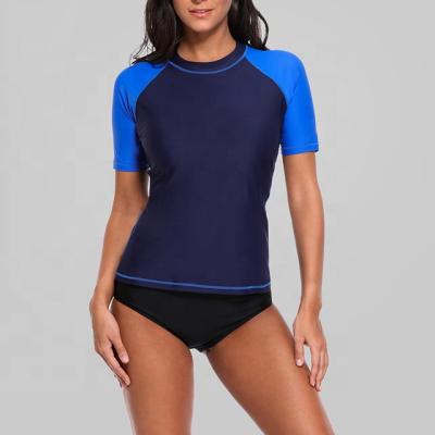 China Short Sleeve Aqua Surfing Upf Guard + Women Customed High Quality Rash Guard for sale