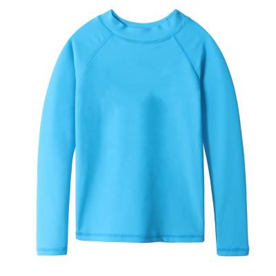 China Customed Print Swim UPF Outdoor Long Sleeve Protector Child Long Sleeve Rash Guard for sale