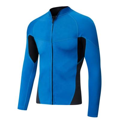 China MAN Zipper 3mm Front High Quality Neoprene Adult Long Sleeve Surfing Sailing Jacket Top for sale