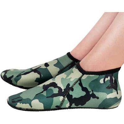 China Women 2.5mm Nylon Beauty Camouflage Scuba Diving Sandproof Neoprene Warm Socks for sale