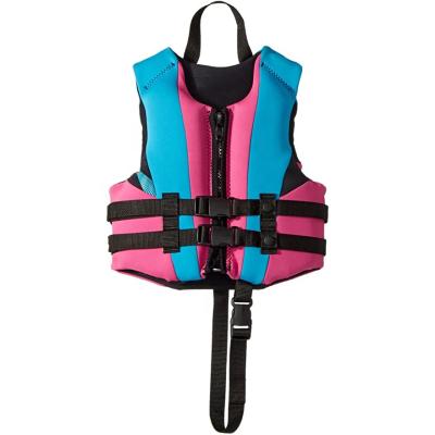 China High Quality Customed Safety Sports Safety Nylon Neoprene Swimming Tank Top Life Vest for sale