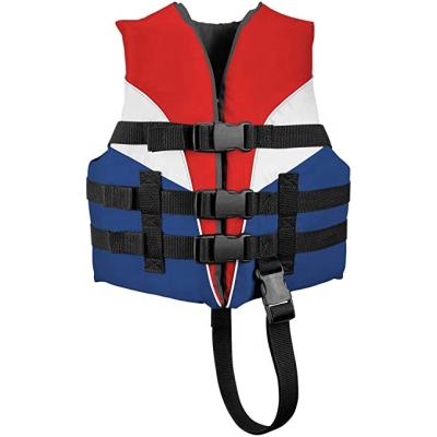 China Nylon Singlet Neoprene Swimming PVC EPE Buoyancy Sports Safety Professional Life Vest for sale