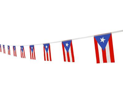 China Waterproof Factory wholesale 14cm*21cm Puerto Rico Colorful Flags for sale