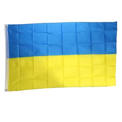 China Waterproof Guaranteed qualityIn Stock World cup Ukraine 3x5 ft country flag High quality custom polyester Ukraine flag for sale