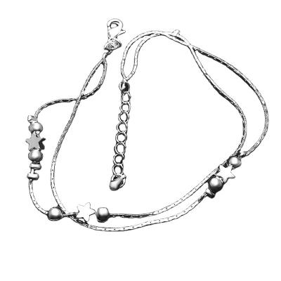 China FASHIONABLE silver plated anklet chain of bracelet for sale