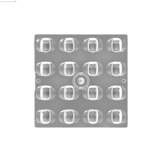 China Practical 3030 Optical LED Lens , 50x50MM Plastic Square Light Lens for sale