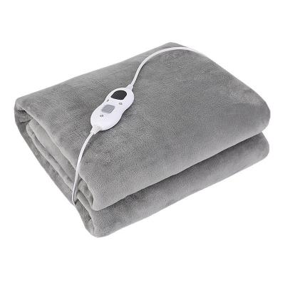 China Hotel 230V Winter Electric Double Side Soft Flannel Heated Electric Blanket for sale