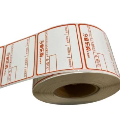 China Waterproof High Quality Thermal Label 50mmx40mm Printing Label Roll Rich Color Customized Supermarket Weighing for sale