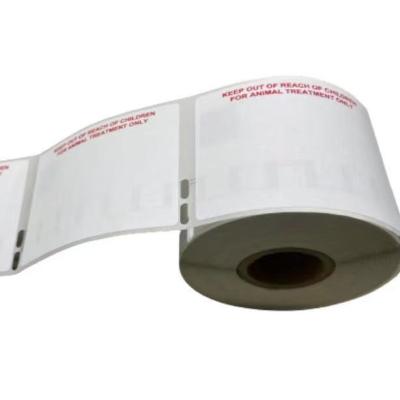 China Waterproof Compatible Dymo Printed Thermal Adhesive Roll Label 99015 Red Labels for sale