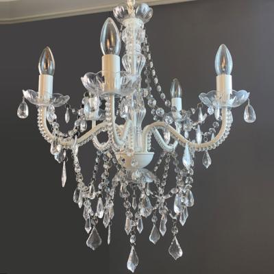 China Contemporary Living Room Lobby Modern CE ROHS Crystal Acrylic Metal Glass Chandeliers Hanging Light White Home Ceiling Light Pendant Lamp for sale