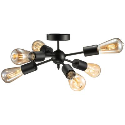 China Exterior Mounted Black Aluminum Fairy Metal Matt Decorating Bedroom Wedding Suspended Ceiling LED Lamp for sale