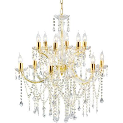 China Modern Luxury Crystal Frame Chandelier Light EUROPEAN Gold Chandelier Lighting For Weddings Decoration for sale