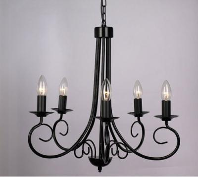 China Industrial Wrought Iron Chandelier For Christmas Decorations Or Hotel Use Led Black Chandelier Lighting for sale