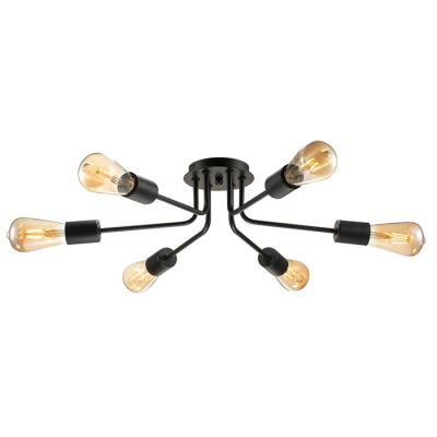 China 6 Head Vintage Luminaria LED Ceiling Light Nordic Industrial Loft Pendant Lamp Home Lighting Fixture NS-125428D for sale