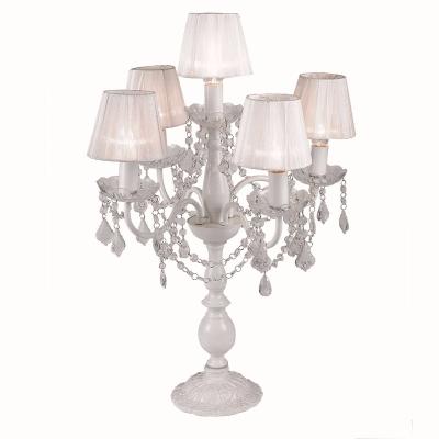 China Hot Selling EUROPEAN Hot Selling Chandelier Table Lamp Table Top Chandelier Centerpieces For Weddings Black Table Lampshade for sale