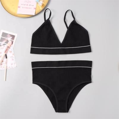 China Seamless bikini top cpocomfortable girl bra panty bra sports bralette and panty seamless hot sale sexy set for sale